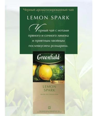 Greenfield Tea black lemon spark 2 U to 25 pac - Buy Online on GoSupps.com