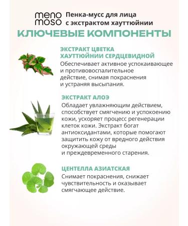 MENOMOSO Soft cleansing foam-moss with hauttuyania extract - Buy Online on GoSupps.com