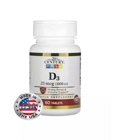 21st Century Vitamin D3 1000 IU 60 tablets