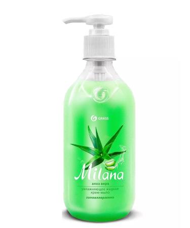 GRASS Cream-soap with a dispenser "Aloe Vera" 1000 ml - Buy Online on GoSupps.com