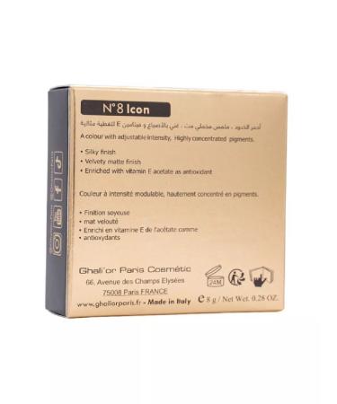 Ghali'or Facial blush Matte N 8 icon vegan cosmetics - Buy Online on GoSupps.com