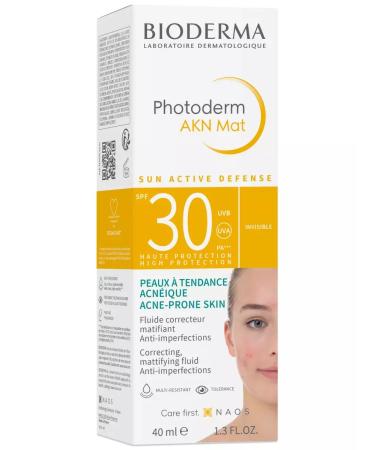 Bioderma Biooderma AKN Mating emulsion SPF 30 40 ml - Buy Online on GoSupps.com