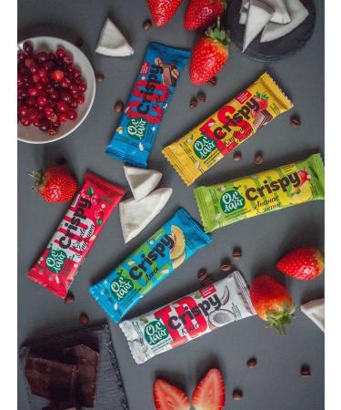 All'Light Crispy fruit bar coconut 30 pcs 30g - Buy Online on GoSupps.com