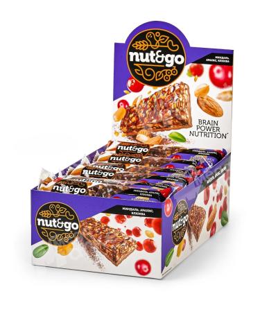 KDV Nut and go hazelnuts with cranberries 18x50 g - Buy Online on GoSupps.com