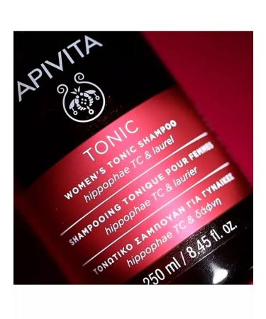 APIVITA Female shampoo tonic with sea buckthorn and laurel 250ml - Buy Online on GoSupps.com