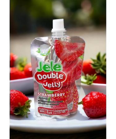 ECO-PRO MSC Jelly Double jelly strawberries collagen vitamin C 3pcs x 125g - Buy Online on GoSupps.com