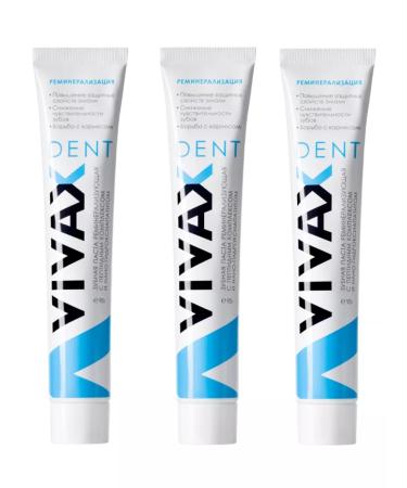 Vivax Remineralizing toothpaste with a peptide complex (3 pcs.) - Buy Online on GoSupps.com