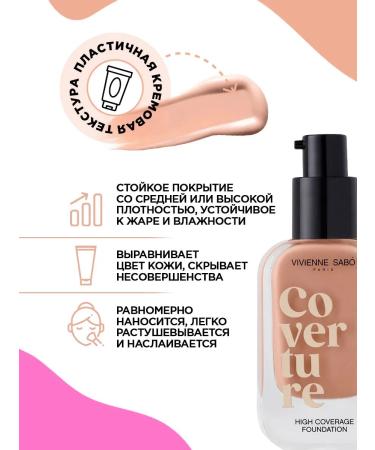 VIVIENNE SABO CoverTure tonal face cream tone 03 natural - Buy Online on GoSupps.com