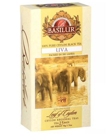Basilur Tea in bags black respect 25 bags x2 - Buy Online on GoSupps.com