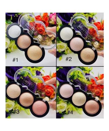 CosmoA Palette highlighters 3 colors for face tone 4 - Buy Online on GoSupps.com