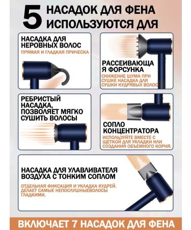 Beutyone Professional hair dryer styler with 7 attachments and a bag  - Buy Online on GoSupps.com