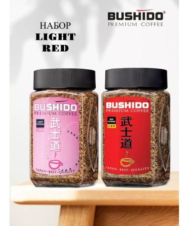 Soluble Bushido Light and Red Coffee set 2 pcs