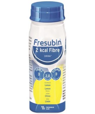 Fresubin Drink 2 kcal from food fiber with tasting lemon 200ml 4pcs 1UP - Buy Online on GoSupps.com
