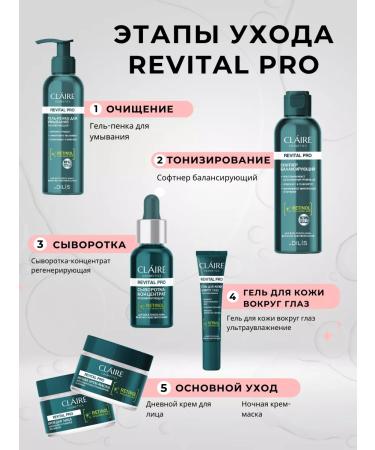 Claire Cosmetics Moisturizing serum for the face with retinol Revital Pro 30 ml - Buy Online on GoSupps.com