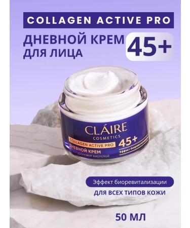 Claire Cosmetics Face cream daytime with collagen 45+ p