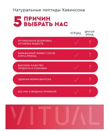 VITUAL LABORATORIES Peptides for the Cardio cardiovascular system 60 capsules - Buy Online on GoSupps.com