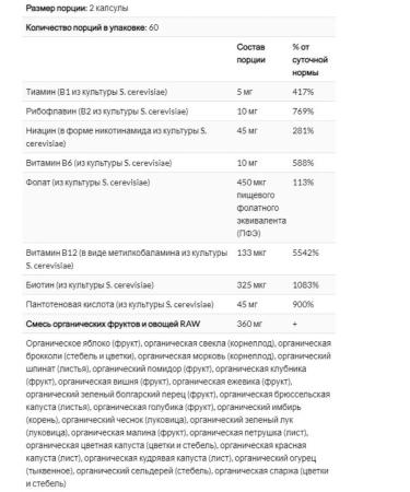 Garden of Life Vitamin Code Raw B-Complex 60 vegan capsules - Buy Online on GoSupps.com