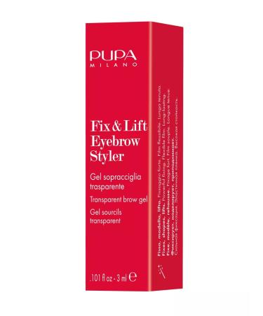 PUPA Eyebrow gel fixing transparent Fix & Lift No. 100 - Buy Online on GoSupps.com