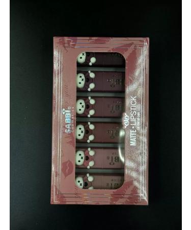 lipsticks Set of matte lipstick Sabbi Cosmetics 6 pieces - Buy Online on GoSupps.com
