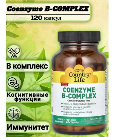 Country Life Coenzyme B Complex Vitamins B COUNZIM complex 120K