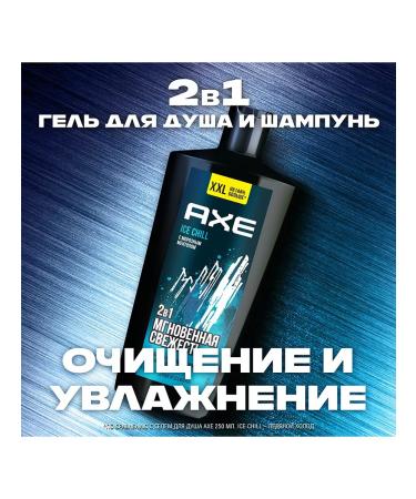 Axe Shower gel and shampoo husband Ice Chill 610ml 2pcs - Buy Online on GoSupps.com