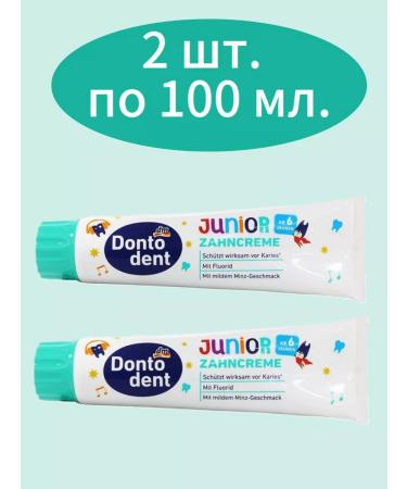 Dontodent Children's toothpaste Junior 6 + 100 ml. 2 pcs