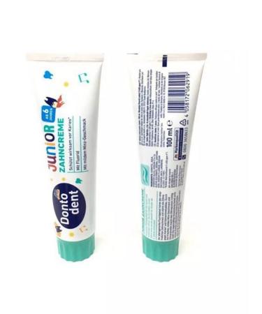 Dontodent Children's toothpaste Junior 6 + 100 ml. 2 pcs - Buy Online on GoSupps.com