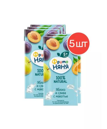 Frutonyanya Nectar from apples and drain with flesh 0.2 l 5 pcs