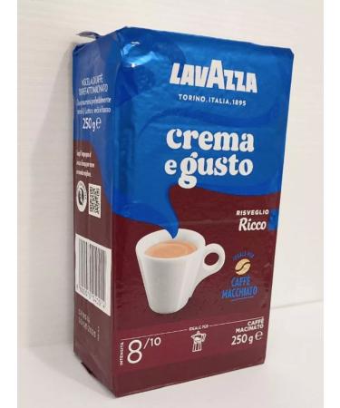 Lavazza Coffee ground lavacs Crema gusto ricco 250 g 2 pcs - Buy Online on GoSupps.com