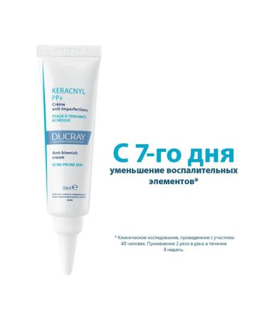 DUCRAY Keracnyl PP+ cream against inflammatory acne 30 ml - Buy Online on GoSupps.com