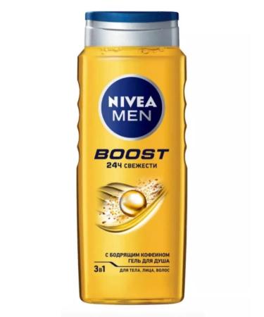 NIVEA Shower gel 3B1 MEN BOOST 500 ml - Buy Online on GoSupps.com