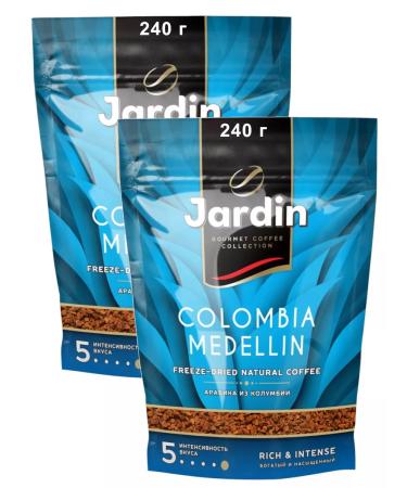 JARDIN Coffee soluble sublimated Colombia Medellin 2x240 g - Buy Online on GoSupps.com