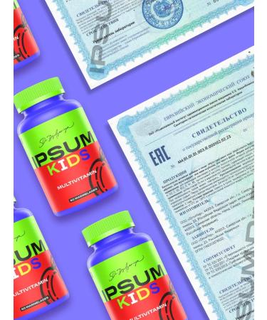 IPSUM Multivitamins for children of marmalade pastilles - Buy Online on GoSupps.com