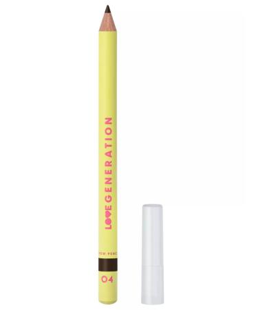 Love Generation Eyebrow pencil stable tone 04 dark brown - Buy Online on GoSupps.com