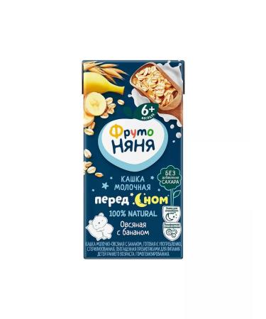 Frutonyanya Milk oatmeal with a banana 0.2 l 3 pcs - Buy Online on GoSupps.com