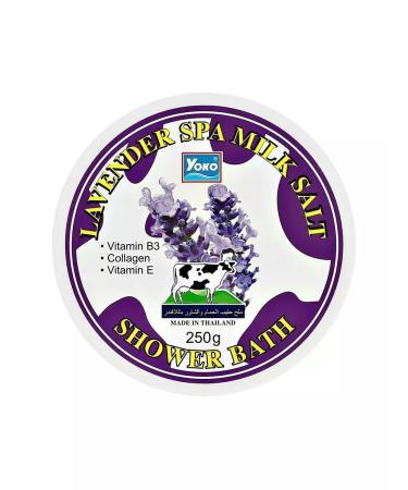 Yoko Salt scrub with lavender and milk 250g - Buy Online on GoSupps.com