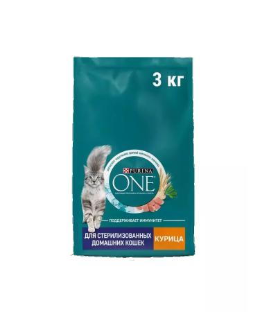 PURINA ONE Dry food of purin for sterilized cats chicken 3kg - Buy Online on GoSupps.com