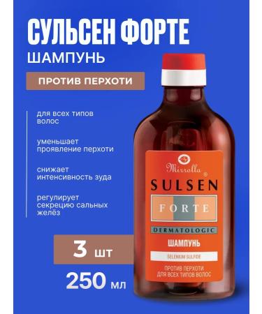 MIRROLLA Sulsen shampoo against dandruff 2 % 250 ml 3 pcs