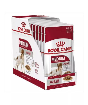ROYAL CANIN Medium Adult Dog feed is wet 140 g x 10 pieces