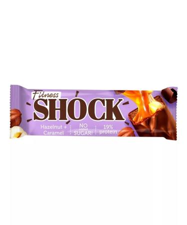 FitnessShock Batoner protein chocolate pile with caramel 50g - Buy Online on GoSupps.com