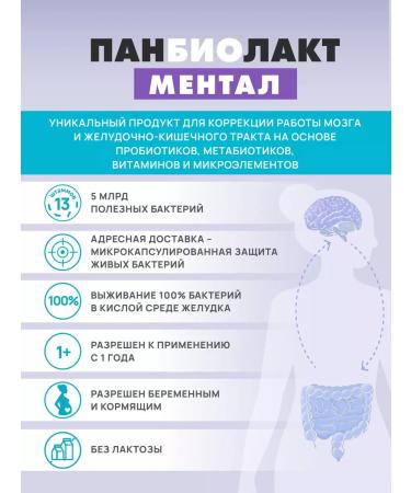 Art Life Probiotic for brain and gastrointestinal tract panbiolakt mental - Buy Online on GoSupps.com