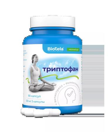BioTela Triptophan 510mg in 3 capsules 90 pcs monthly course
