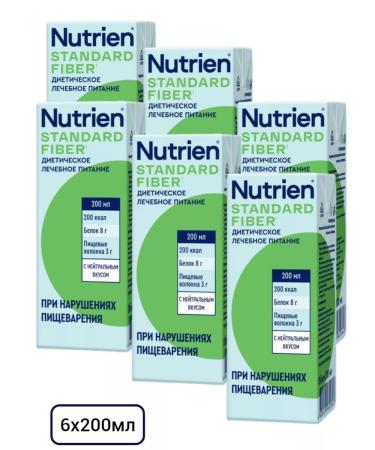 Nutrien Standard with dietary fiber neutral taste 200 ml 6 pcs