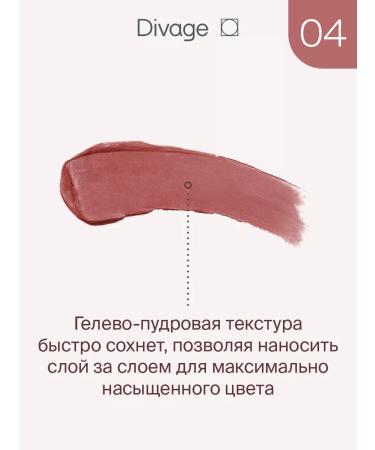 DIVAGE Lipstick for lips matte liquid Matte Cloud tone 04 - Buy Online on GoSupps.com