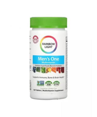 Rainbow Light Multivitamins Men's One 120 tablets - Buy Online on GoSupps.com