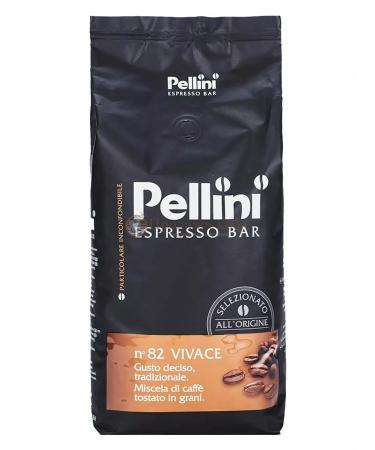 Pellini No. 82 Vivace 1 kg of coffee in grains package - Buy Online on GoSupps.com