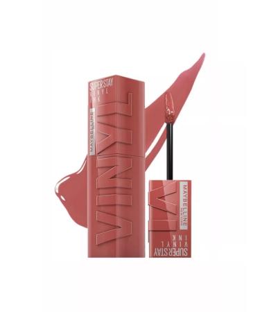 Maybelline New York Lipstick SuperStay Vinyl Ink shade 15-Peachy - Buy Online on GoSupps.com