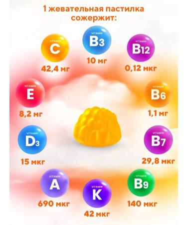 BIOVIN Baby vitamins 60 chewing marmalade - Buy Online on GoSupps.com