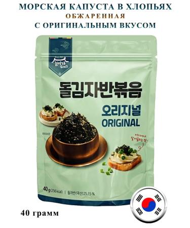 Asian food Sea cabbage in flakes with an original taste 40 grams