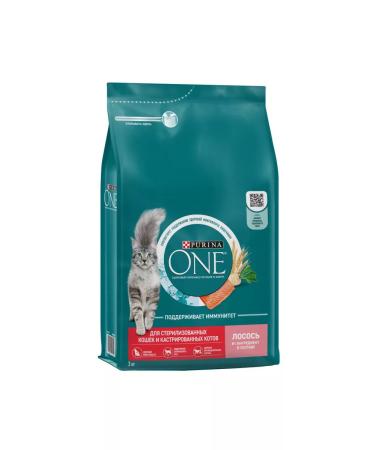 PURINA ONE Dry food for sterilized cats with salmon - 3 kg - Buy Online on GoSupps.com